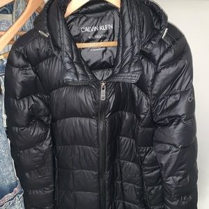 Calvin Klein Black winter light jacket size xxl